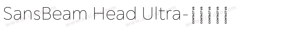 SansBeam Head Ultra字体转换